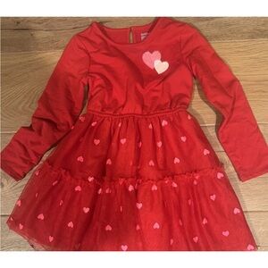Cat & Jack Red and Pink Heart Dress